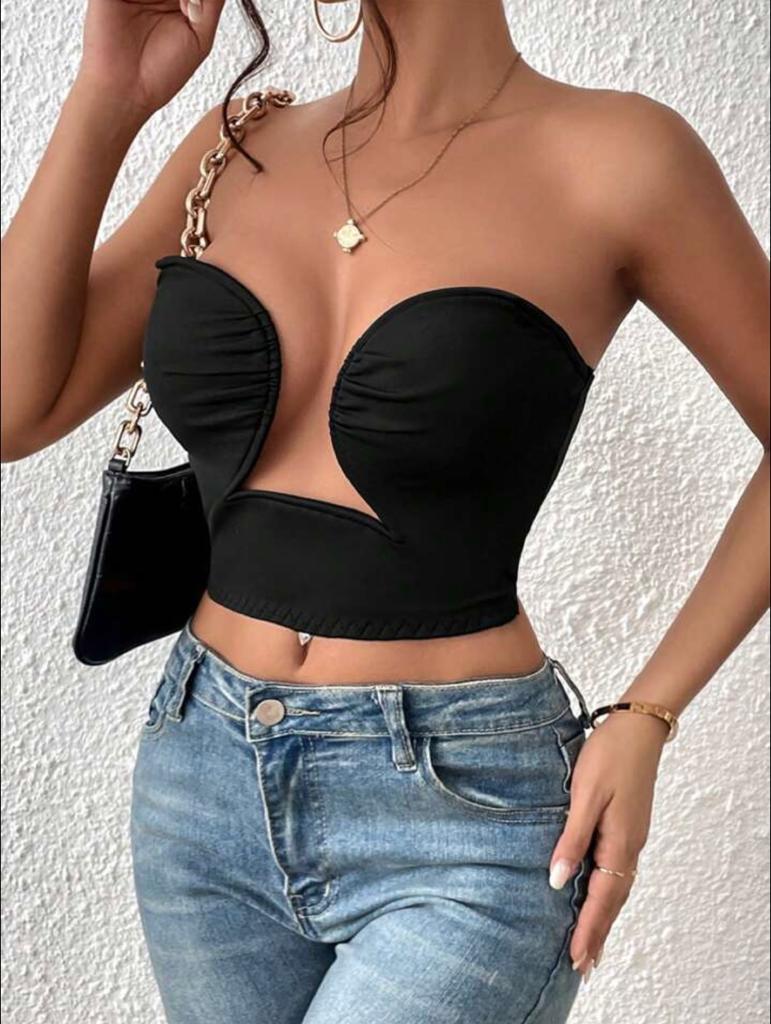 Solid Cut Out Tube Top