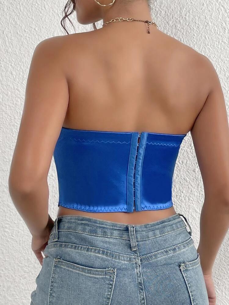 Solid Hanky Hem Tube Top