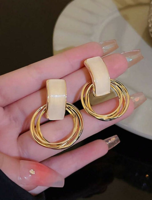 Multi Layer Wrapped Hoop Earrings