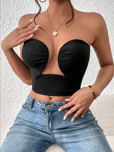 Solid Cut Out Tube Top