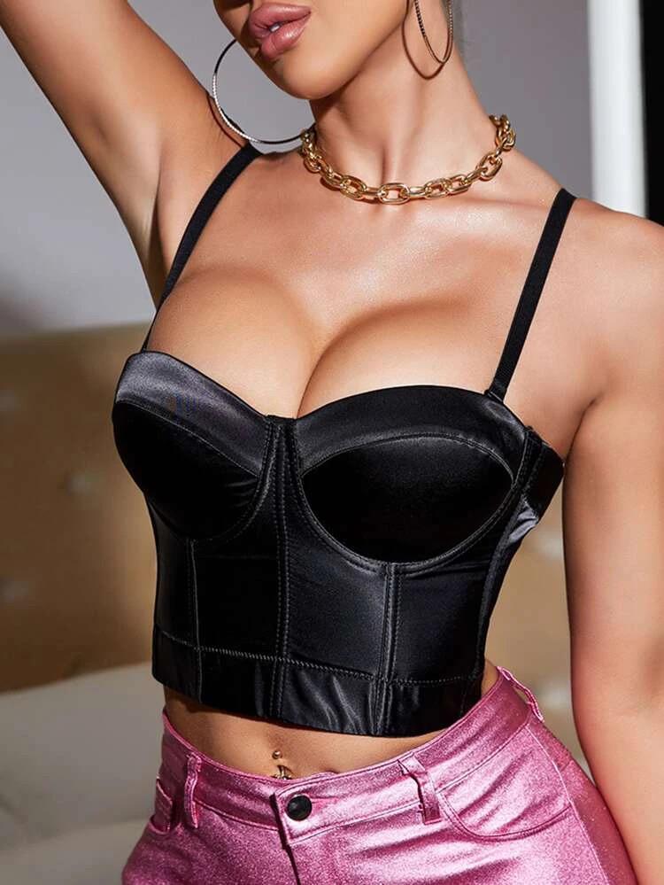 Bustier Satin Cami Top