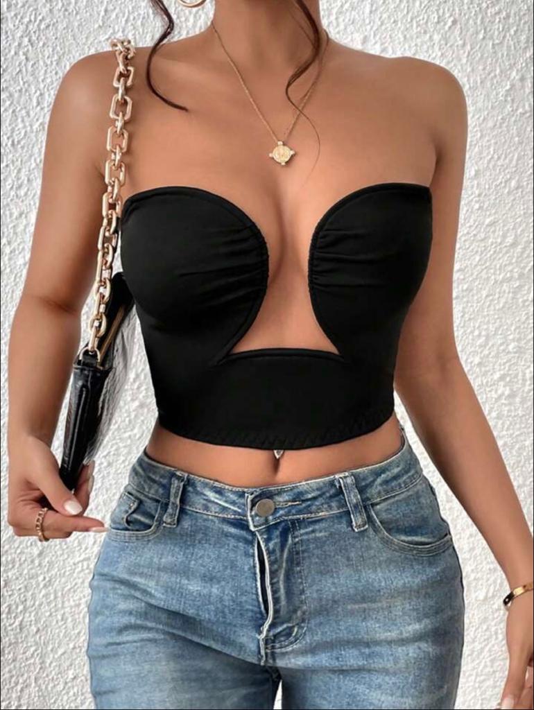 Solid Cut Out Tube Top