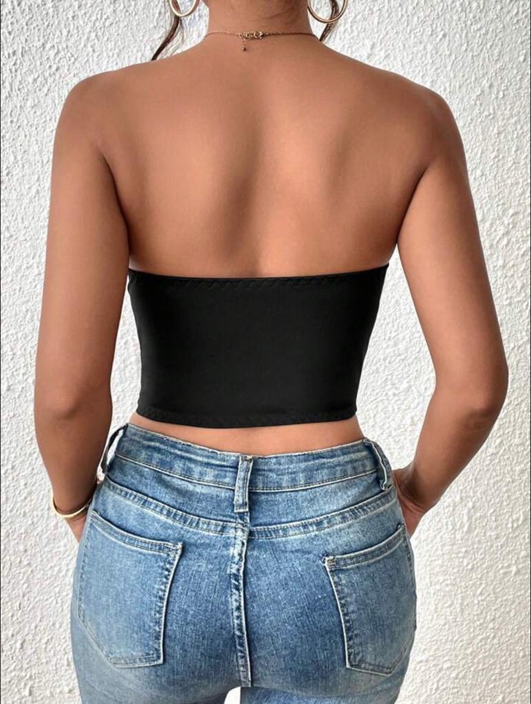 Solid Cut Out Tube Top