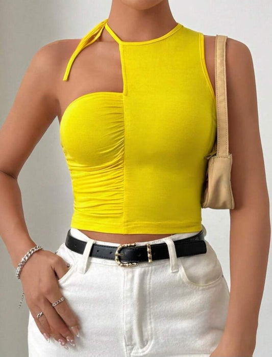 Casual One Shoulder Top