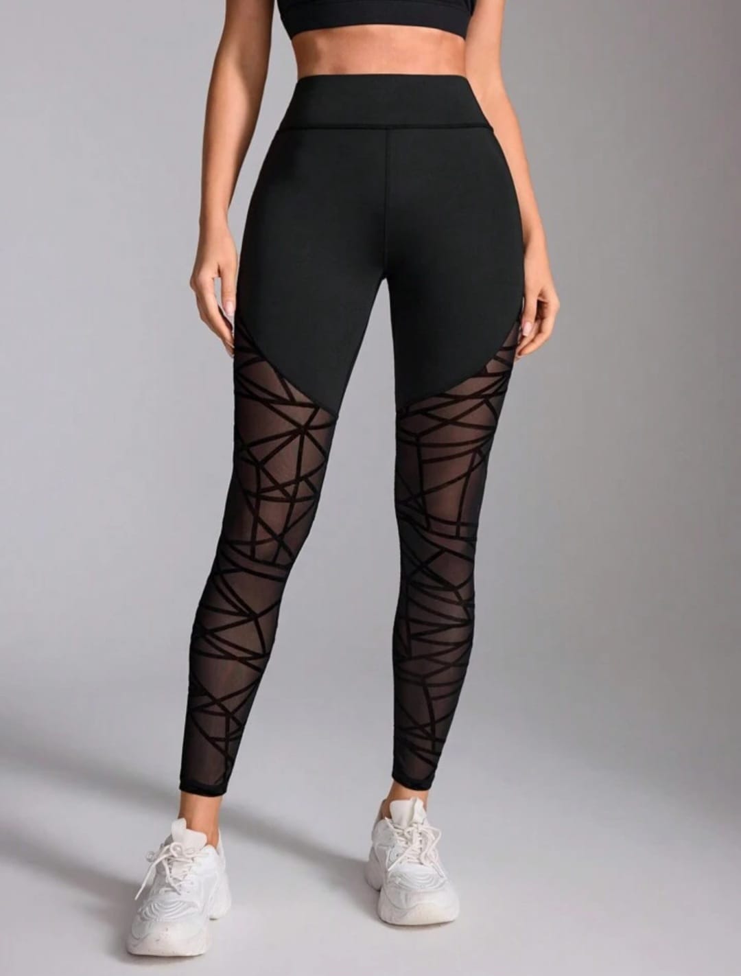 High Waisted Mesh Leggings