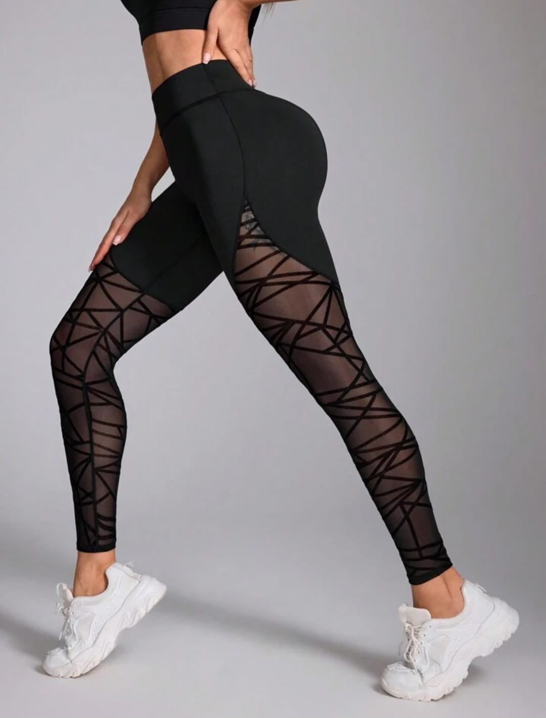 High Waisted Mesh Leggings