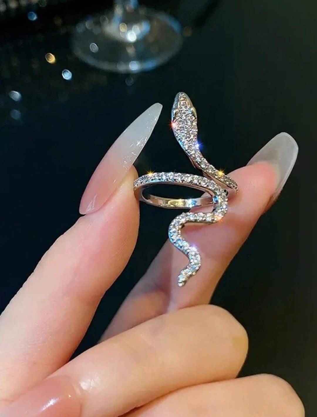 Shining Snake Ring