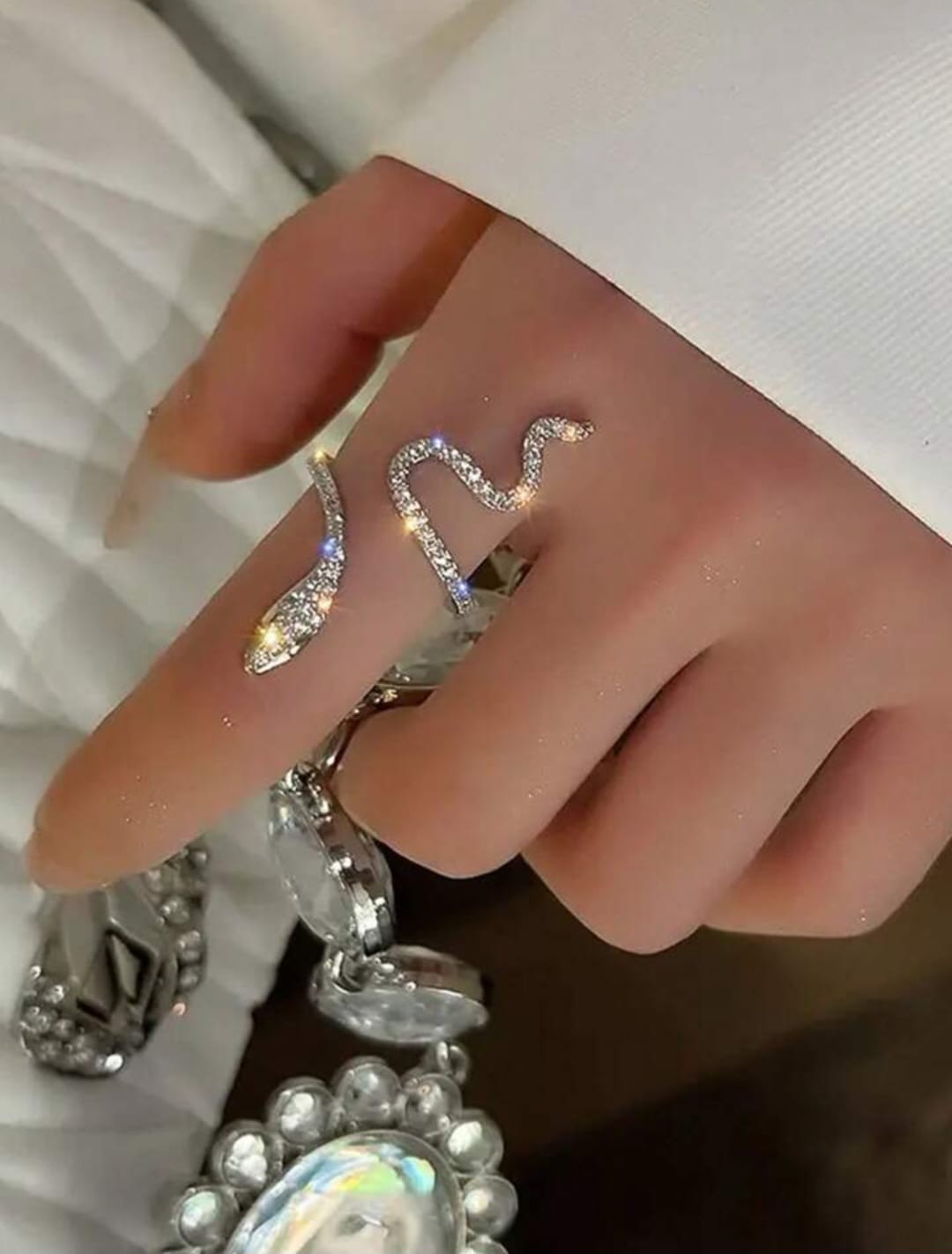 Shining Snake Ring