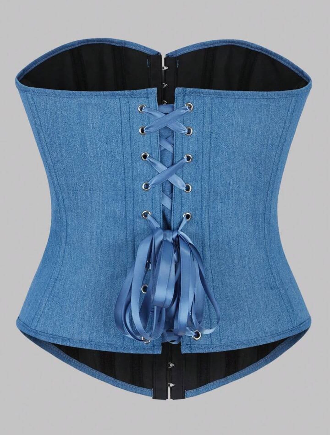 Lace Up Back Front Button Up Corset