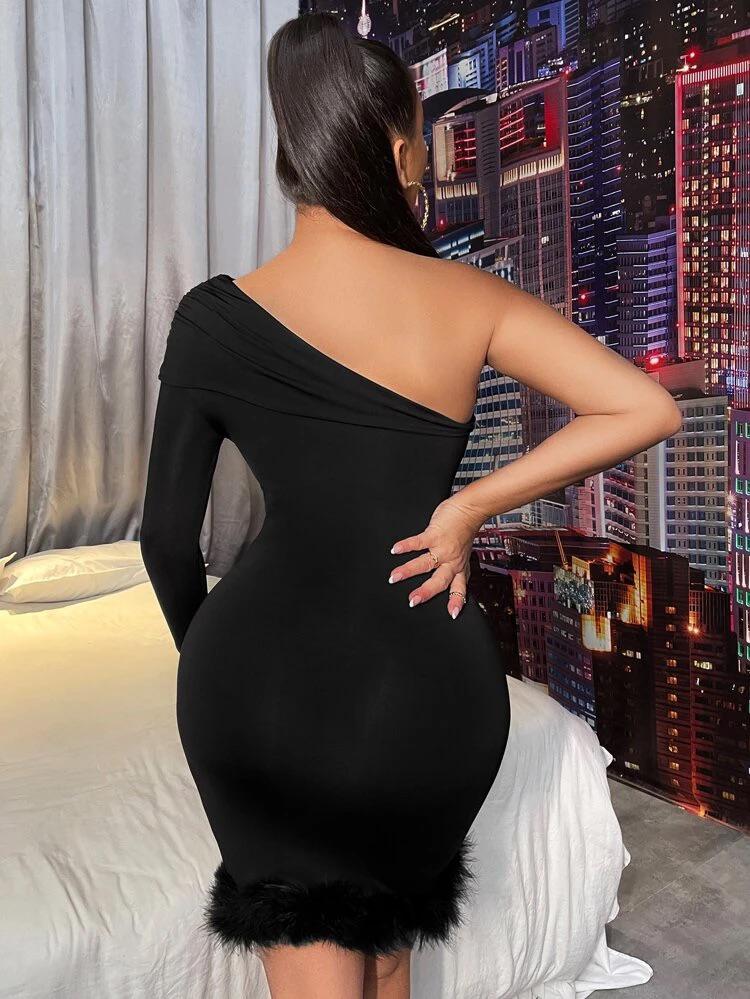 One Shoulder Bodycon Dress