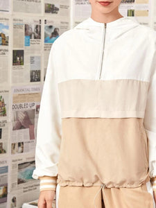 Cut And Sew Anorak Jacket With Sweatpants freeshipping - Kendiee