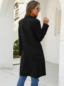 Double Breasted Pocket Side Coat freeshipping - Kendiee