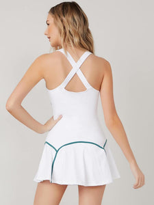 Contrast Piping Tennis Dress freeshipping - Kendiee